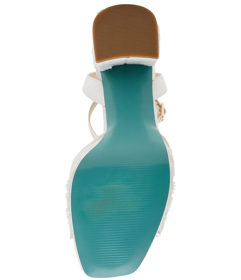 Blue by Betsey Johnson Junie Beaded Platform Dress Sandals