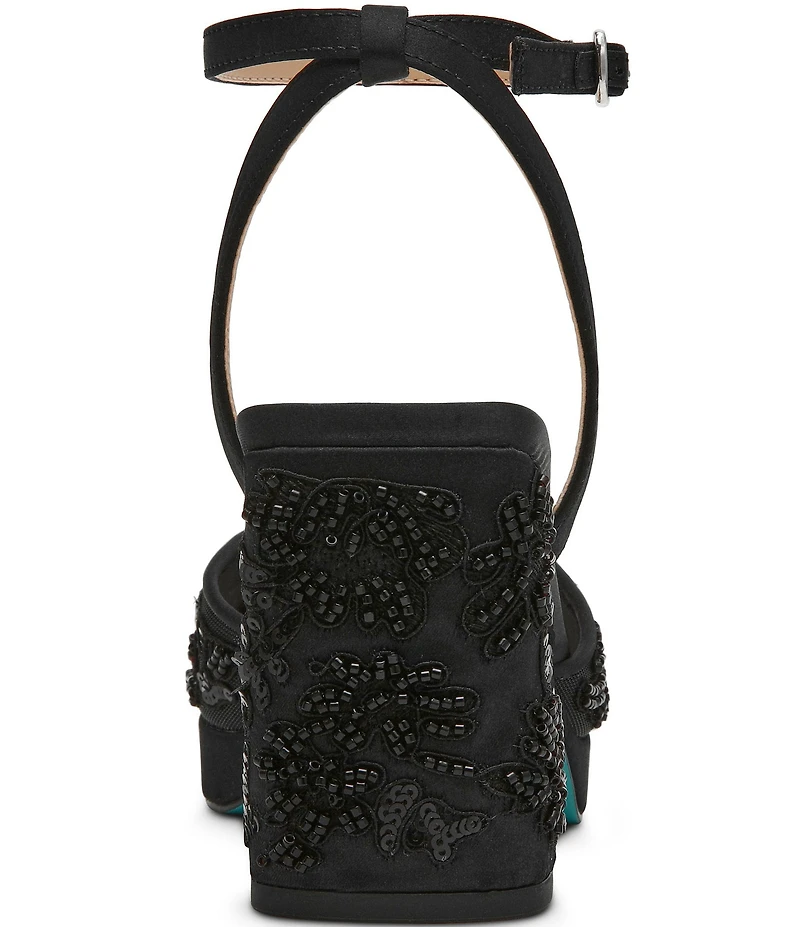 Blue by Betsey Johnson Junie Beaded Platform Dress Sandals