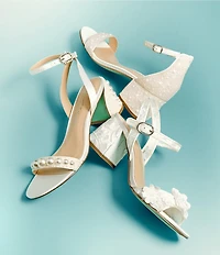 Blue by Betsey Johnson Kami Pearl Ankle Strap Dress Sandals