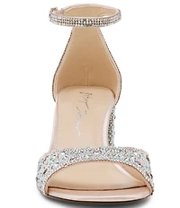Blue by Betsey Johnson Kami Rhinestone Ankle Strap Dress Sandals
