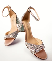 Blue by Betsey Johnson Kami Rhinestone Ankle Strap Dress Sandals