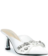Blue by Betsey Johnson Kena Embellished Bow Dress Mules