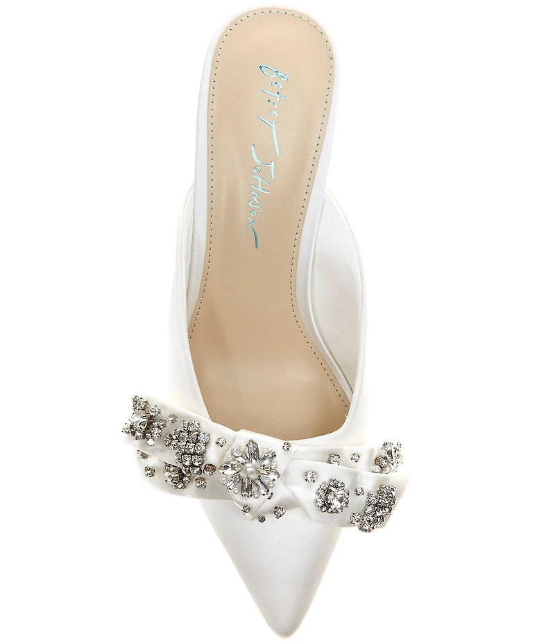 Blue by Betsey Johnson Kena Embellished Bow Dress Mules