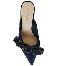 Blue by Betsey Johnson Kena Embellished Bow Dress Mules