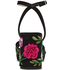 Blue by Betsey Johnson Kenni Floral Applique Platform Dress Sandals