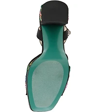 Blue by Betsey Johnson Kenni Floral Applique Platform Dress Sandals