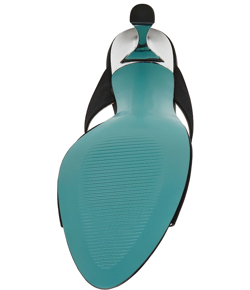 Blue by Betsey Johnson Lacy Pearl Ornamented Dress Slide Sandals