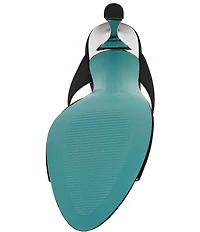 Blue by Betsey Johnson Lacy Pearl Ornamented Dress Slide Sandals