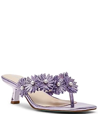 Blue by Betsey Johnson Lesli Kitten Heel Thong Dress Sandals