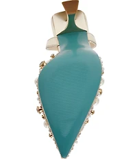 Blue by Betsey Johnson Livv Pearl and Rhinestone Accent Ankle Strap Pumps