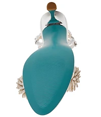 Blue by Betsey Johnson Mylee Pearl and Rhinestone Embellished Dress Sandals