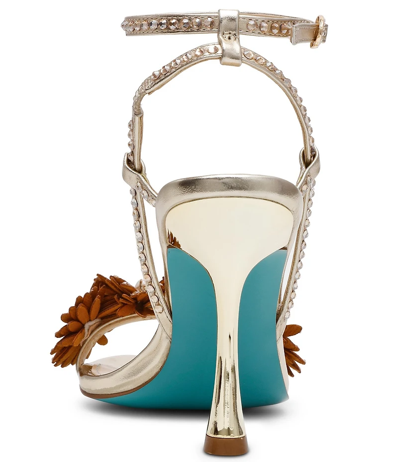 Blue by Betsey Johnson Mylee Pearl and Rhinestone Embellished Dress Sandals