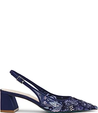 Blue by Betsey Johnson Myron Embellished Slingback Pumps
