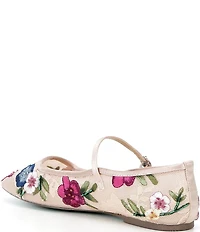 Blue by Betsey Johnson Nova Embroidered Mary Jane Flats