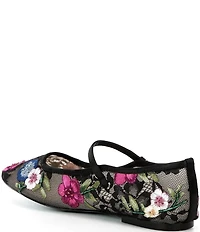 Blue by Betsey Johnson Nova Embroidered Mary Jane Flats