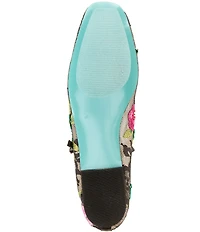 Blue by Betsey Johnson Nova Embroidered Mary Jane Flats