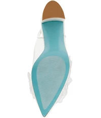 Blue by Betsey Johnson Petra Flower Ornament Slingback Pumps