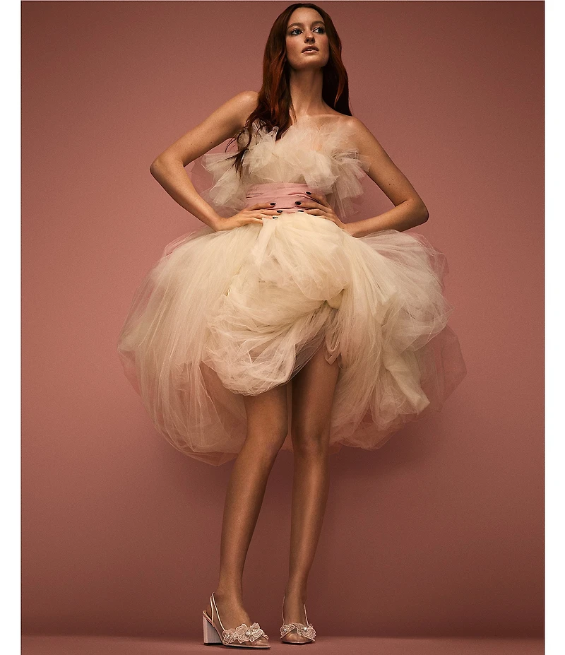 Blue by Betsey Johnson Petra Flower Ornament Slingback Pumps