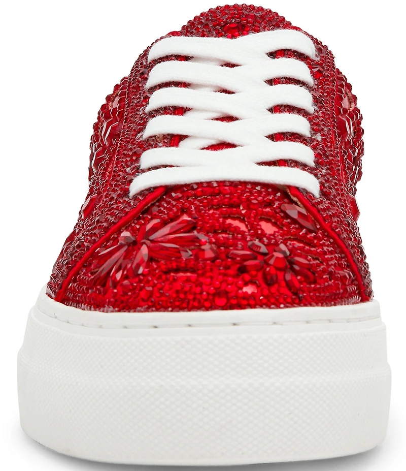 Blue by Betsey Johnson Reily Rhinestone Platform Sneakers