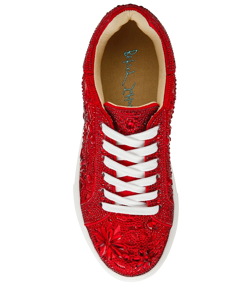 Blue by Betsey Johnson Reily Rhinestone Platform Sneakers