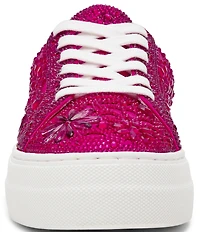 Blue by Betsey Johnson Reily Rhinestone Platform Sneakers