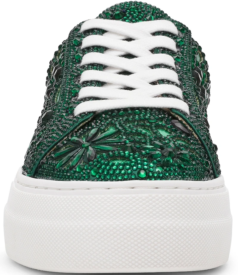 Blue by Betsey Johnson Reily Rhinestone Platform Sneakers