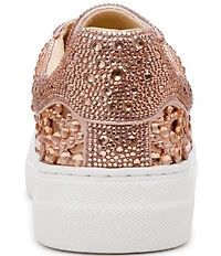 Blue by Betsey Johnson Reily Rhinestone Platform Sneakers
