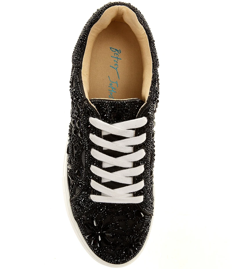 Blue by Betsey Johnson Reily Rhinestone Platform Sneakers
