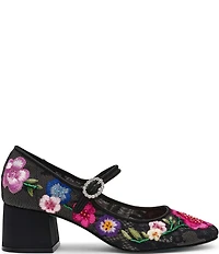Blue by Betsey Johnson Rubee Floral Applique Mary Jane Pumps