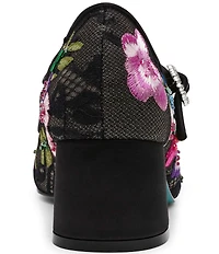 Blue by Betsey Johnson Rubee Floral Applique Mary Jane Pumps