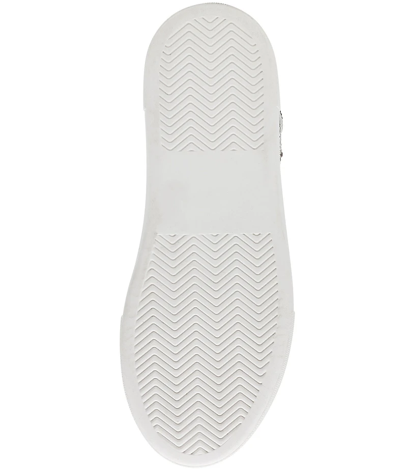 Blue by Betsey Johnson Sidny Black Stars Print Rhinestone Platform Sneakers