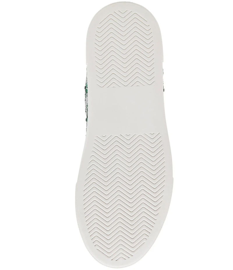 Blue by Betsey Johnson Sidny Clover Print Rhinestone Platform Sneakers