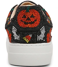 Blue by Betsey Johnson Sidny Halloween Print Rhinestone Platform Sneakers