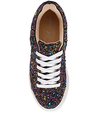 Blue by Betsey Johnson Sidny Multi Rhinestone Platform Sneakers