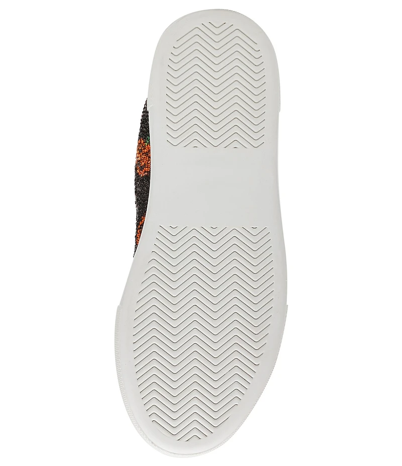 Blue by Betsey Johnson Sidny Pumpkin Print Rhinestone Platform Sneakers