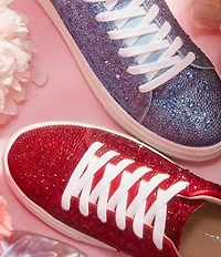 Blue by Betsey Johnson Sidny Rhinestone Embellished Family Matching Platform Lace Up Sneakers