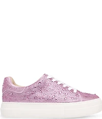Blue by Betsey Johnson Sidny Rhinestone Embellished Family Matching Platform Lace Up Sneakers