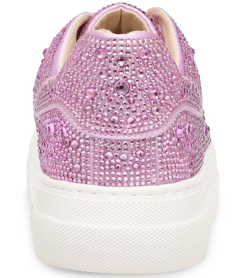 Blue by Betsey Johnson Sidny Rhinestone Embellished Family Matching Platform Lace Up Sneakers