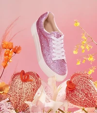 Blue by Betsey Johnson Sidny Rhinestone Embellished Family Matching Platform Lace Up Sneakers