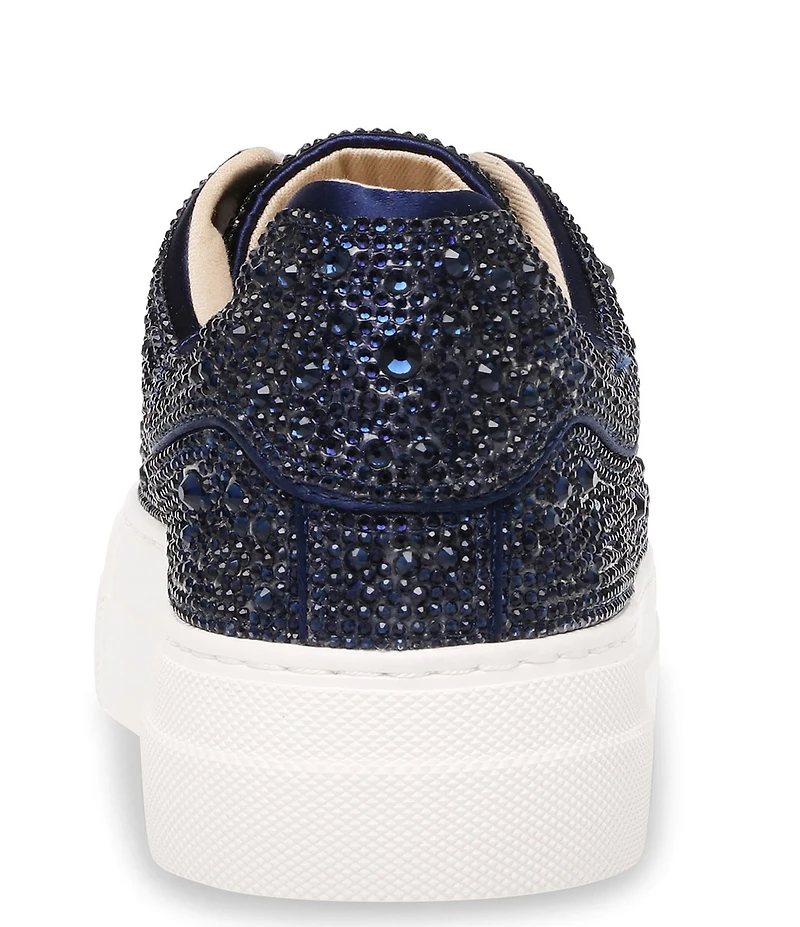 Blue by Betsey Johnson Sidny Rhinestone Embellished Family Matching Platform Lace Up Sneakers