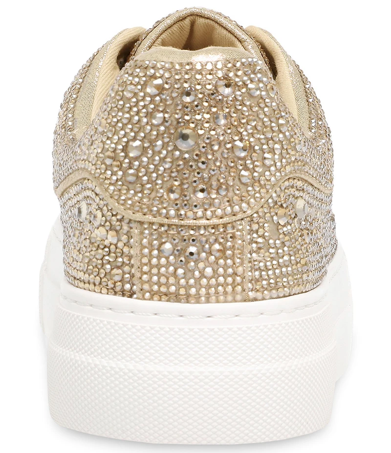 Blue by Betsey Johnson Sidny Rhinestone Embellished Family Matching Platform Lace Up Sneakers