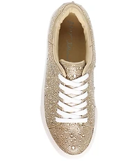 Blue by Betsey Johnson Sidny Rhinestone Embellished Family Matching Platform Lace Up Sneakers