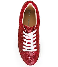 Blue by Betsey Johnson Sidny Rhinestone Embellished Family Matching Platform Lace Up Sneakers