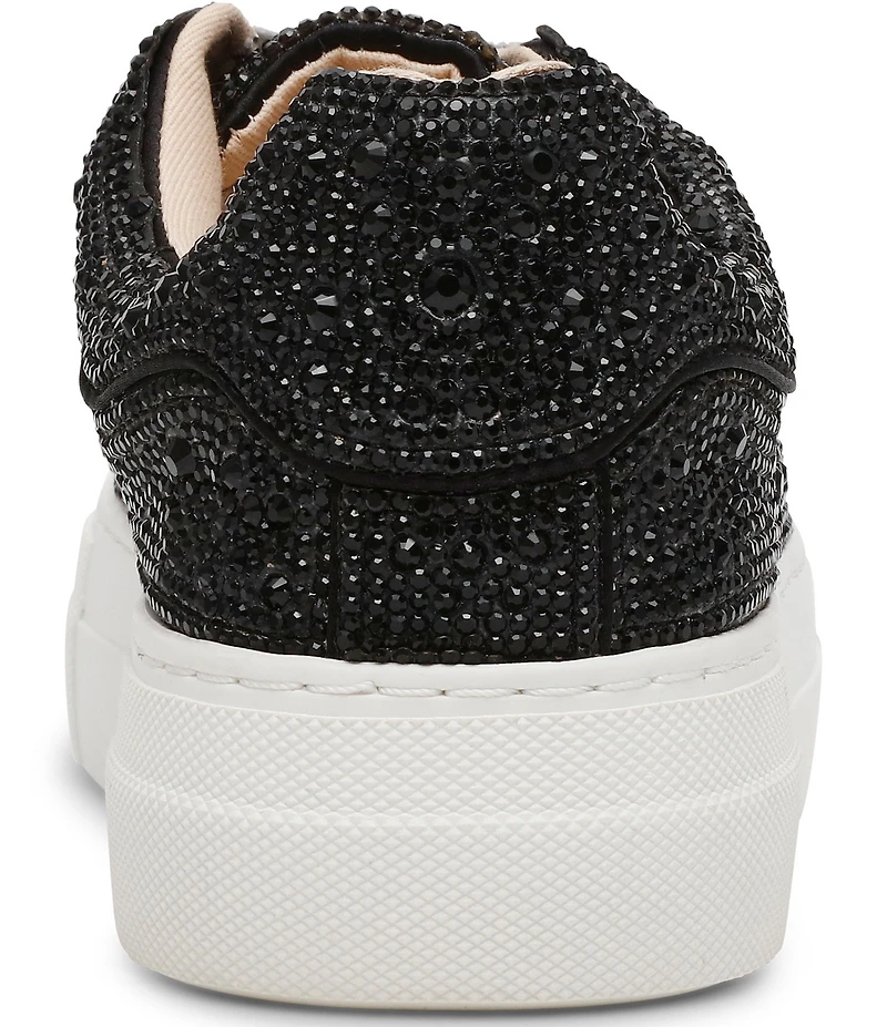 Blue by Betsey Johnson Sidny Rhinestone Embellished Family Matching Platform Lace Up Sneakers