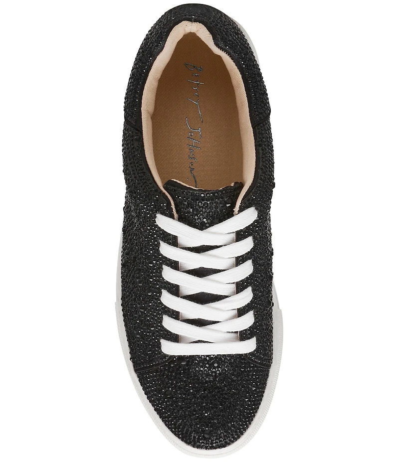 Blue by Betsey Johnson Sidny Rhinestone Embellished Family Matching Platform Lace Up Sneakers