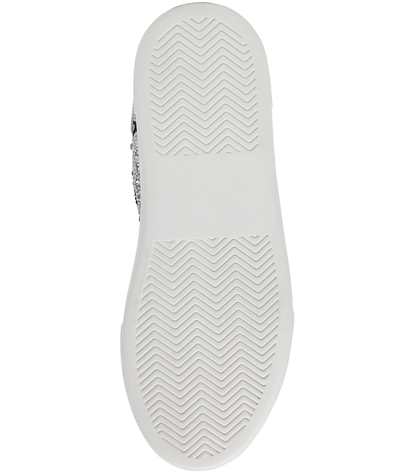 Blue by Betsey Johnson Sidny Soccer Print Rhinestone Platform Sneakers