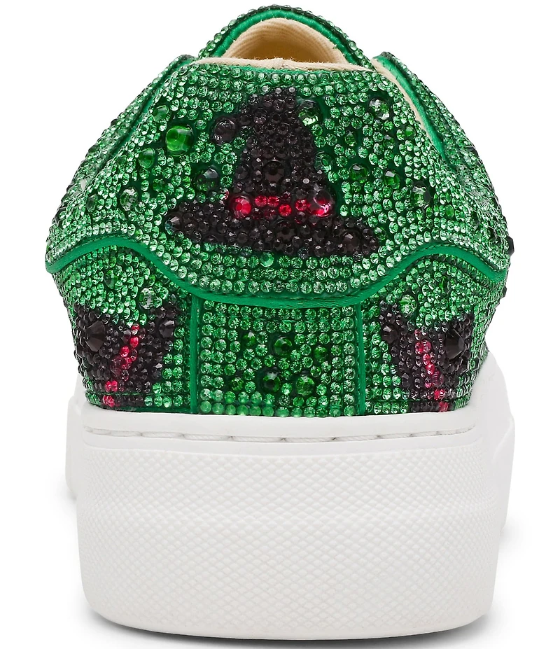 Blue by Betsey Johnson Sidny Witch Hat Print Rhinestone Platform Sneakers