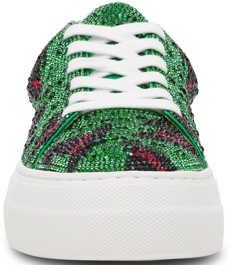 Blue by Betsey Johnson Sidny Witch Hat Print Rhinestone Platform Sneakers