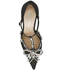 Blue by Betsey Johnson Vanna Rhinestone Bow Pumps