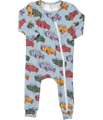 Blue Rooster by Pink Chicken Baby Boys Vintage Cars Romper